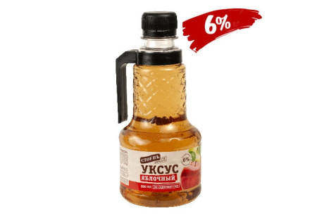 Уксус Яблочный 6% п/бут 350мл*12 СТОЕВЪ